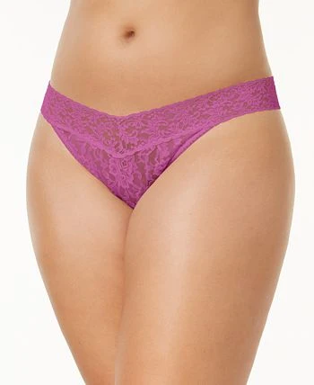 HANKY PANKY Women's Signature Lace Plus Size Original Rise Thong 3 HANKY PANKY Women's Signature Lace Plus Size Original Rise Thong - Image 3