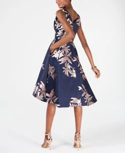 Adrianna Papell Jacquard Fit & Flare Dress -VINCE CAMUTO Shop 11867976 fpx