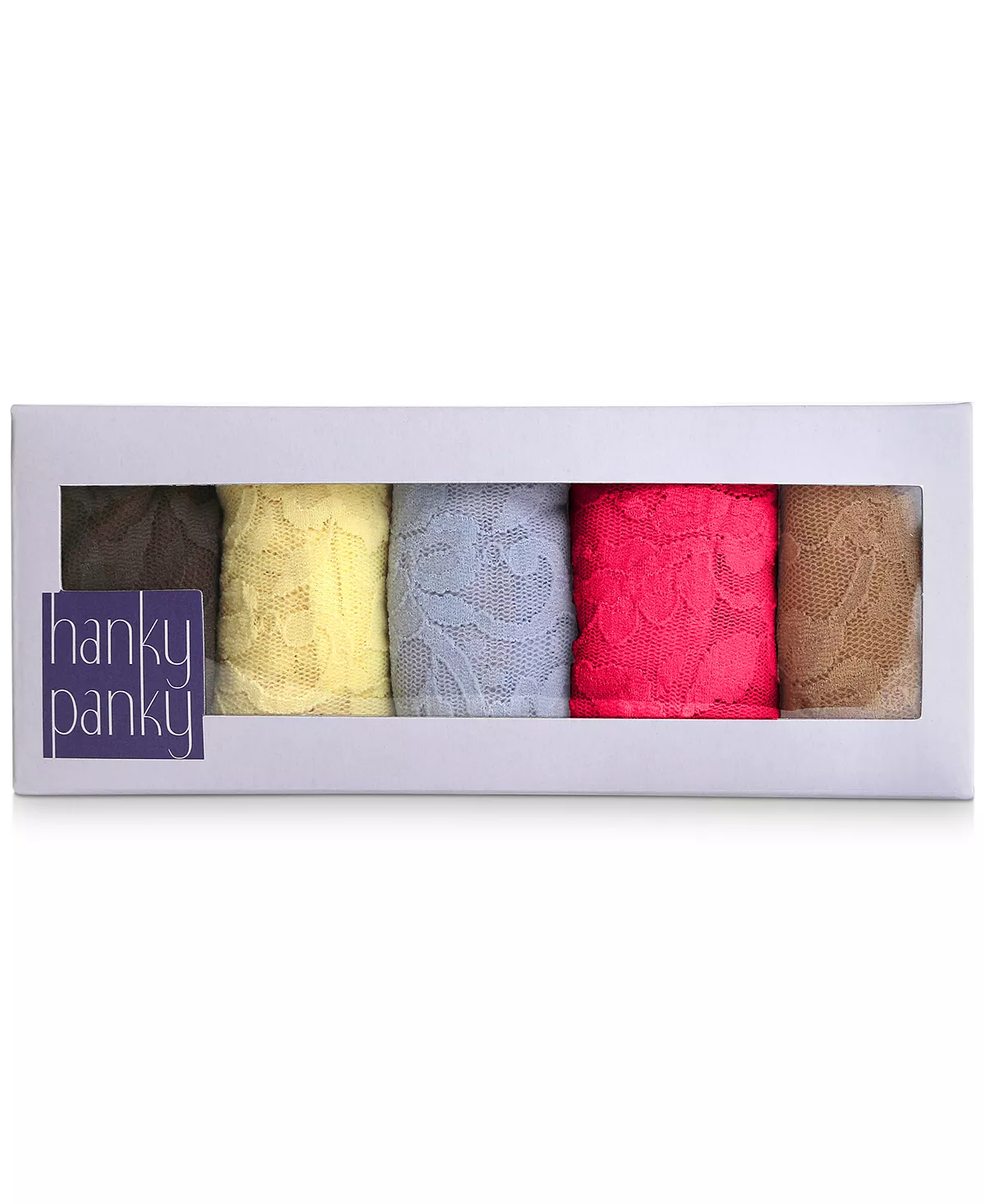 HANKY PANKY Women's Plus Size Signature Lace 5-Pk. Original Rise Thong Underwear 3 HANKY PANKY Women's Plus Size Signature Lace 5-Pk. Original Rise Thong Underwear - Image 3