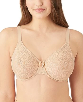 Wacoal Halo Lace Molded Underwire Bra 851205, Up To G Cup 3 Wacoal Halo Lace Molded Underwire Bra 851205, Up To G Cup - Image 3