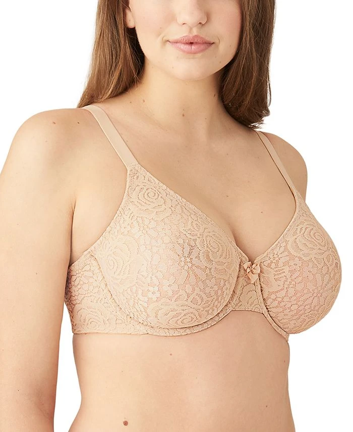 Wacoal Halo Lace Molded Underwire Bra 851205, Up To G Cup 4 Wacoal Halo Lace Molded Underwire Bra 851205, Up To G Cup - Image 4