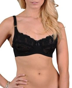 Carnival Women's Full Figure Lace Detail Underwire Bra