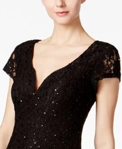 Connected Sequined Lace Column Gown -VINCE CAMUTO Shop 18737130 fpx