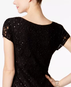 Connected Sequined Lace Column Gown -VINCE CAMUTO Shop 18737131 fpx