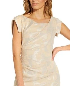 Adrianna Papell Metallic Jacquard Sheath Dress -VINCE CAMUTO Shop 18891317 fpx