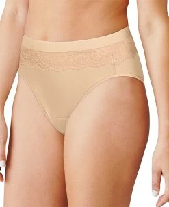 Bali Women's Light Leak Protection Hi-Cut Brief Period Underwear DFLLH1