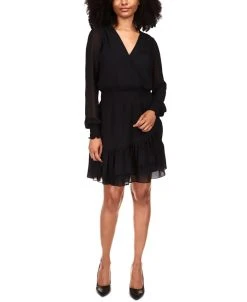 Michael Kors Ruffled Faux-Wrap Dress, Regular & Petite