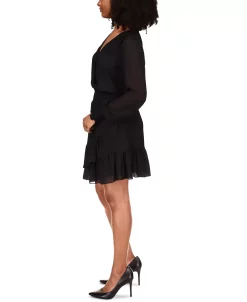 Michael Kors Ruffled Faux-Wrap Dress, Regular & Petite -VINCE CAMUTO Shop 19906300 fpx