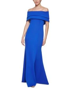 Vince Camuto Off-The-Shoulder Gown