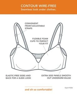 Warner's ® No Side Effects® Underarm-Smoothing Comfort Wireless Lightly Lined T-Shirt Bra 1056 -VINCE CAMUTO Shop 20634975 fpx