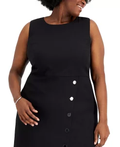 Kasper Plus Size Snap-Front Sheath Dress -VINCE CAMUTO Shop 21028654 fpx