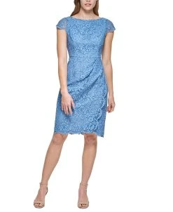Vince Camuto Lace Cap-Sleeve Sheath Dress