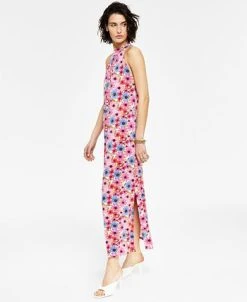 Bar III Women's Printed High-Neck Dress, Created For Macy's -VINCE CAMUTO Shop 21125071 fpx