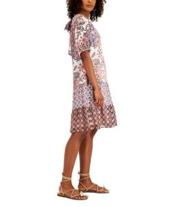 INC International Concepts Women's Mixed-Print Tiered Dress, Created For Macy's 7 INC International Concepts Women's Mixed-Print Tiered Dress, Created For Macy's -VINCE CAMUTO Shop 21125551 fpx