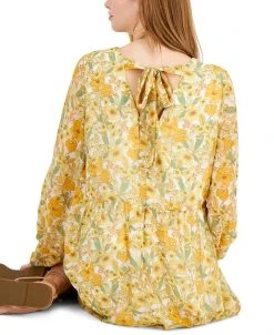 INC International Concepts Printed Empire-Waist Bow-Back Dress, Created For Macy's -VINCE CAMUTO Shop 21125825 fpx