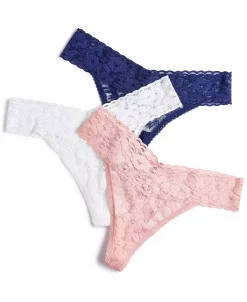 INC International Concepts Women's 3-Pk. Lace Thong Underwear, Created For Macy's