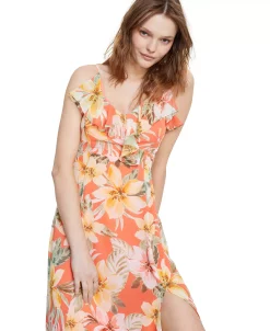 Bar III Women's Floral-Print Ruffled Maxi Dress, Created For Macy's -VINCE CAMUTO Shop 21595471 fpx