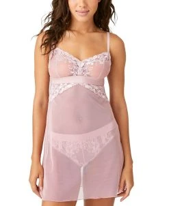 B.TEMPT'D Women's Opening Act Lace Fishnet Chemise Lingerie Nightgown