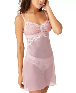 B.TEMPT'D Women's Opening Act Lace Fishnet Chemise Lingerie Nightgown -VINCE CAMUTO Shop 21606845 fpx
