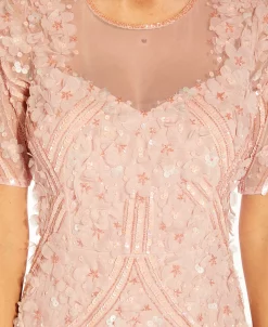 Adrianna Papell Women's Floral-Appliqué Beaded Cocktail Dress -VINCE CAMUTO Shop 21714504 fpx