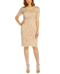 Adrianna Papell Women's Beaded Cocktail Dress