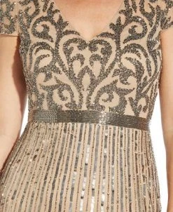 Adrianna Papell Embellished V-Neck Gown -VINCE CAMUTO Shop 21714871 fpx