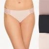 B.TEMPT'D Women's B.Bare 3 Pack Thong Underwear 970367