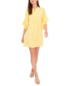 Vince Camuto Women's Ruffle-Sleeve Dress -VINCE CAMUTO Shop 21777084 fpx