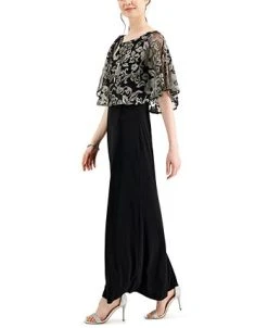 Connected Embroidered Overlay Gown -VINCE CAMUTO Shop 21899971 fpx