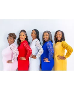 Kasper Lacey Lace-Sleeve Sheath Dress -VINCE CAMUTO Shop 21985065 fpx