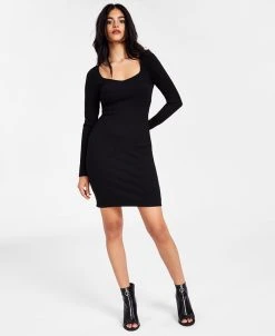 Bar III Women’s Ribbed Mini Dress, Created For Macy’s