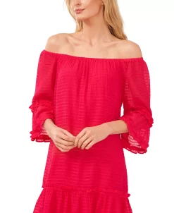 CeCe Women's Off The Shoulder Flounce Dress -VINCE CAMUTO Shop 22248027 fpx