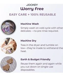 Jockey Women's Worry Free Heavy Absorbency Full Coverage Hipster Underwear 2585 -VINCE CAMUTO Shop 22248453 fpx