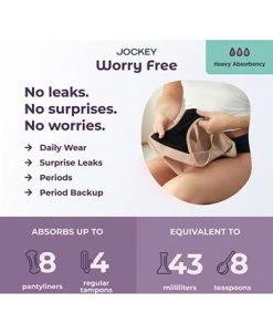 Jockey Women's Worry Free Heavy Absorbency Full Coverage Hipster Underwear 2585 -VINCE CAMUTO Shop 22248456 fpx