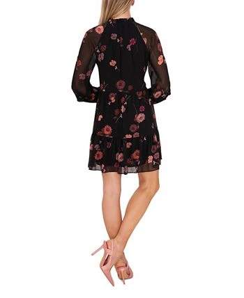 CeCe Women's Romantic Memories Floral Baby Doll Dress 2 CeCe Women's Romantic Memories Floral Baby Doll Dress - Image 2