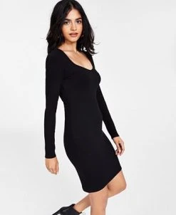 Bar III Women’s Ribbed Mini Dress, Created For Macy’s -VINCE CAMUTO Shop 22338559 fpx