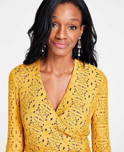 Kasper Lace Surplice V-Neck Ruffled Maxi Dress -VINCE CAMUTO Shop 22344474 fpx