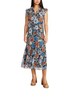 Steve Madden BB Dakota Orange Blossom Printed Dress