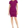 INC International Concepts Women's Ruched Mini Dress, Created For Macy's