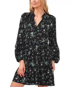 CeCe Women's V-Neck Raglan Sleeve Tiered Dress -VINCE CAMUTO Shop 22468146 fpx