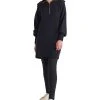 Black Tape Women's Long Sleeve Zip-Neck Sweater Dress