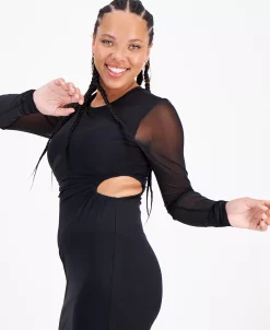 Bar III Women's Mesh-Overlay Side-Cutout Midi Dress, Created For Macy's -VINCE CAMUTO Shop 22502213 fpx