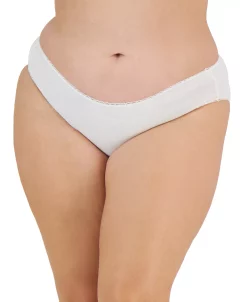 Charter Club Plus Size Pretty Cotton Bikini Underwear, Created For Macy's -VINCE CAMUTO Shop 22534136 fpx