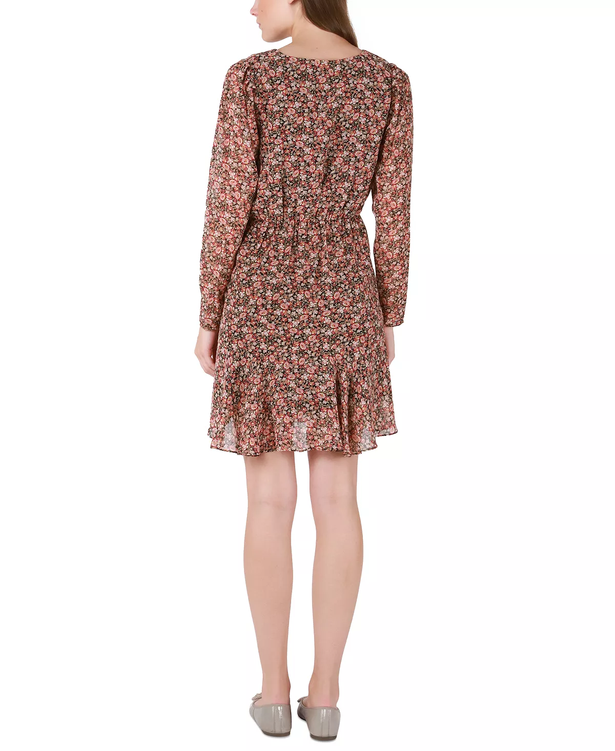 Black Tape Women's Floral-Print Wrap-Front Fit & Flare Dress 2 Black Tape Women's Floral-Print Wrap-Front Fit & Flare Dress - Image 2