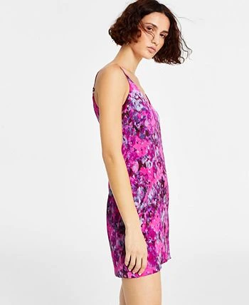 Bar III Women's Blurred Print Slip Dress, Created For Macy's 3 Bar III Women's Blurred Print Slip Dress, Created For Macy's - Image 3