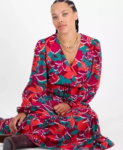 Bar III Women's Tie-Waist Ruffled-Hem Maxi Dress, Created For Macy's -VINCE CAMUTO Shop 22628011 fpx