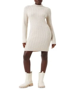 French Connection Women's Cable-Knit Long-Sleeve Dress