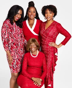 Kasper Lace Surplice V-Neck Ruffled Maxi Dress -VINCE CAMUTO Shop 22723961 fpx 1