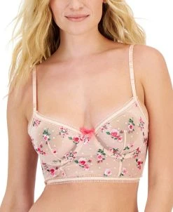 INC International Concepts Women's Rose Embroidered Bustier, Created For Macy's