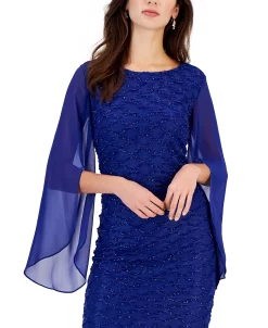 Connected Jacquard Cape Sleeve Dress 16 Connected Jacquard Cape Sleeve Dress -VINCE CAMUTO Shop 22791683 fpx